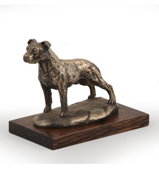 Amerykański Staffordshire terrier figurka na drewnie Art-Dog